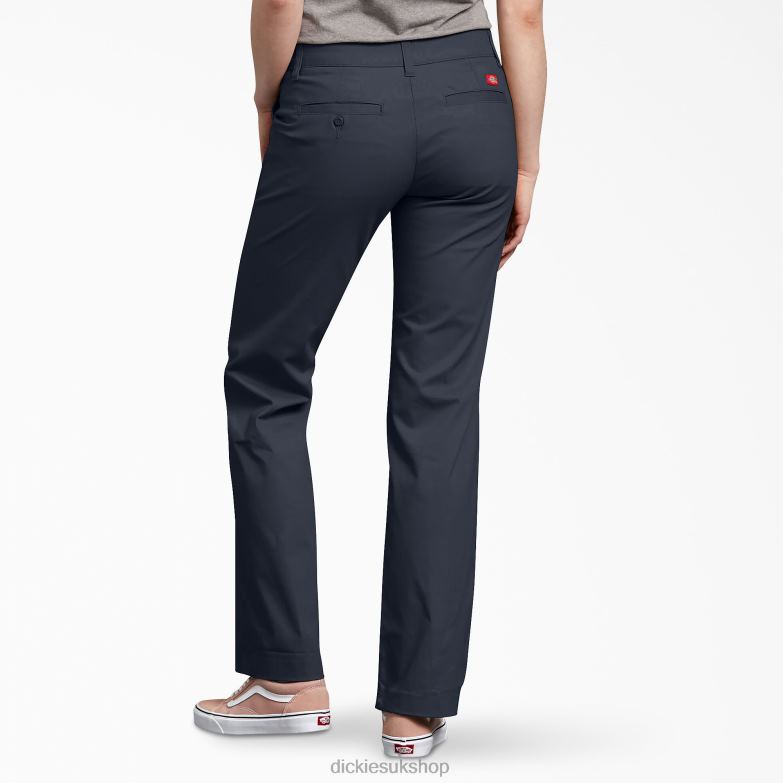 Relaxed Fit Pants Women Dickies Dark Navy (DN) 88T841746 Work Apparel