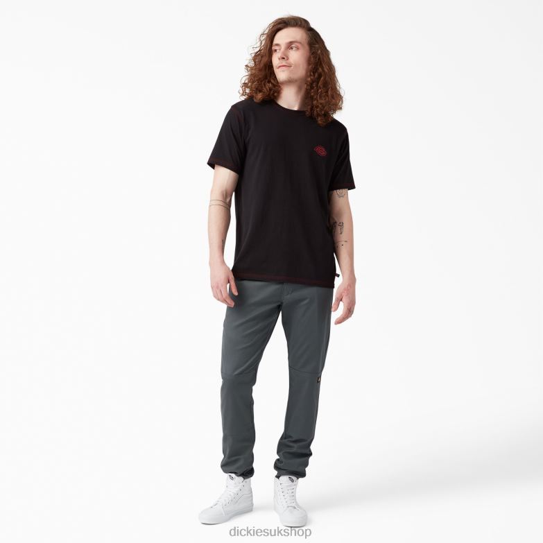 Skinny Fit Double Knee Work Pants Men Dickies Charcoal Gray (CH) 88T8442 Work Apparel