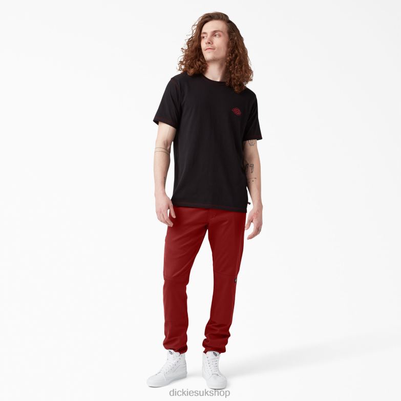 Skinny Fit Double Knee Work Pants Men Dickies English Red (ER) 88T8445 Work Apparel