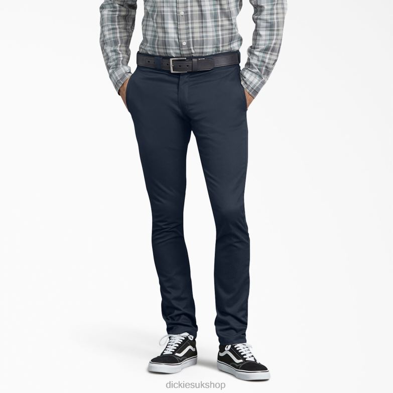 Skinny Fit Work Pants Men Dickies Dark Navy (DN) 88T84149 Work Apparel