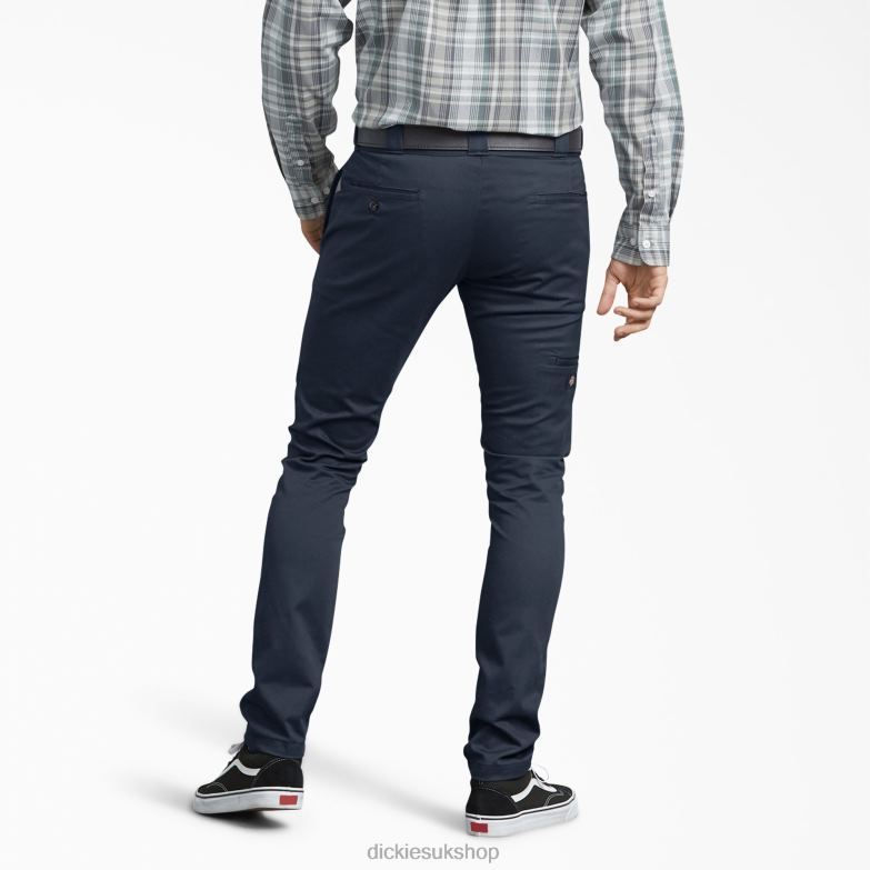 Skinny Fit Work Pants Men Dickies Dark Navy (DN) 88T84149 Work Apparel