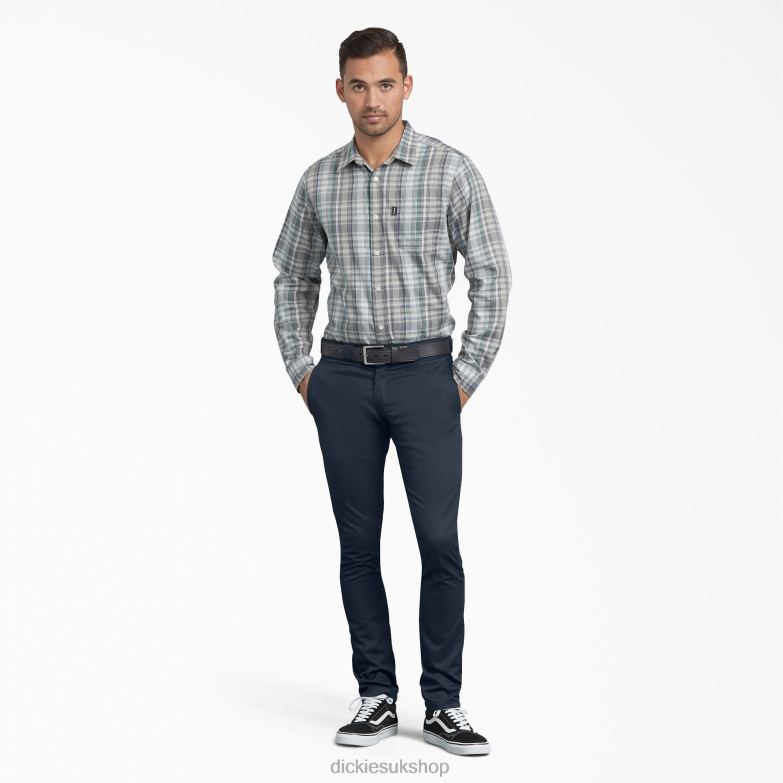 Skinny Fit Work Pants Men Dickies Dark Navy (DN) 88T84149 Work Apparel
