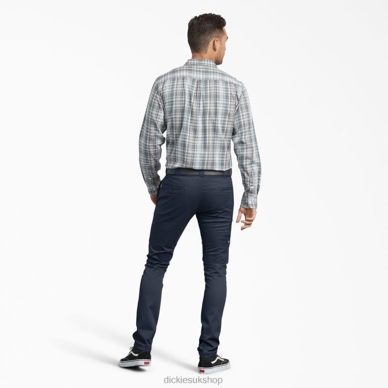 Skinny Fit Work Pants Men Dickies Dark Navy (DN) 88T84149 Work Apparel