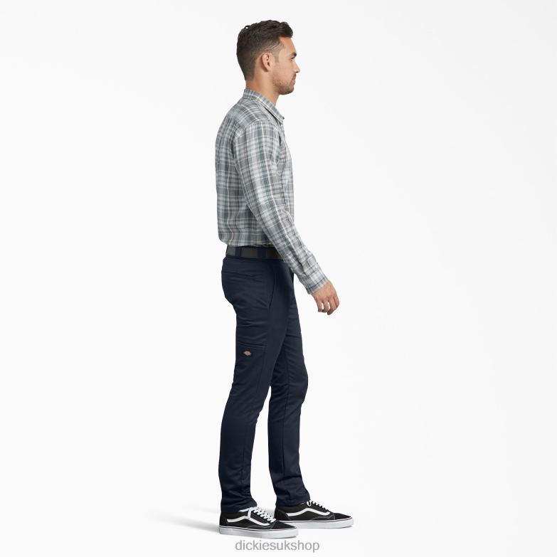 Skinny Fit Work Pants Men Dickies Dark Navy (DN) 88T84149 Work Apparel