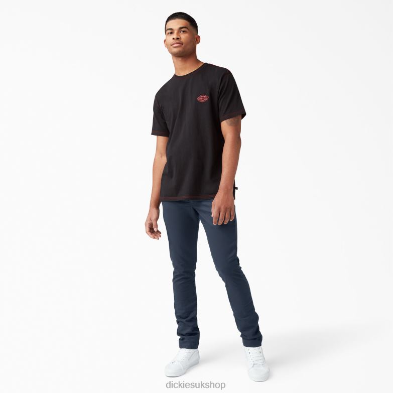 Skinny Fit Work Pants Men Dickies Dark Navy (DN) 88T84149 Work Apparel