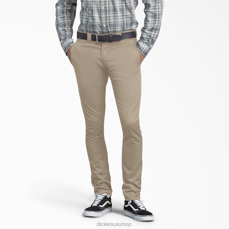 Skinny Fit Work Pants Men Dickies Desert Sand (DS) 88T84150 Work Apparel