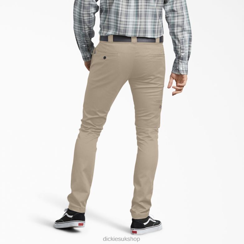Skinny Fit Work Pants Men Dickies Desert Sand (DS) 88T84150 Work Apparel