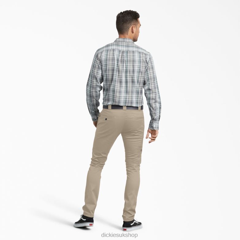 Skinny Fit Work Pants Men Dickies Desert Sand (DS) 88T84150 Work Apparel