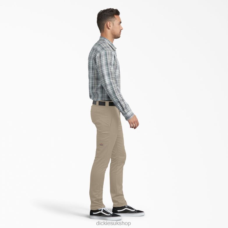 Skinny Fit Work Pants Men Dickies Desert Sand (DS) 88T84150 Work Apparel