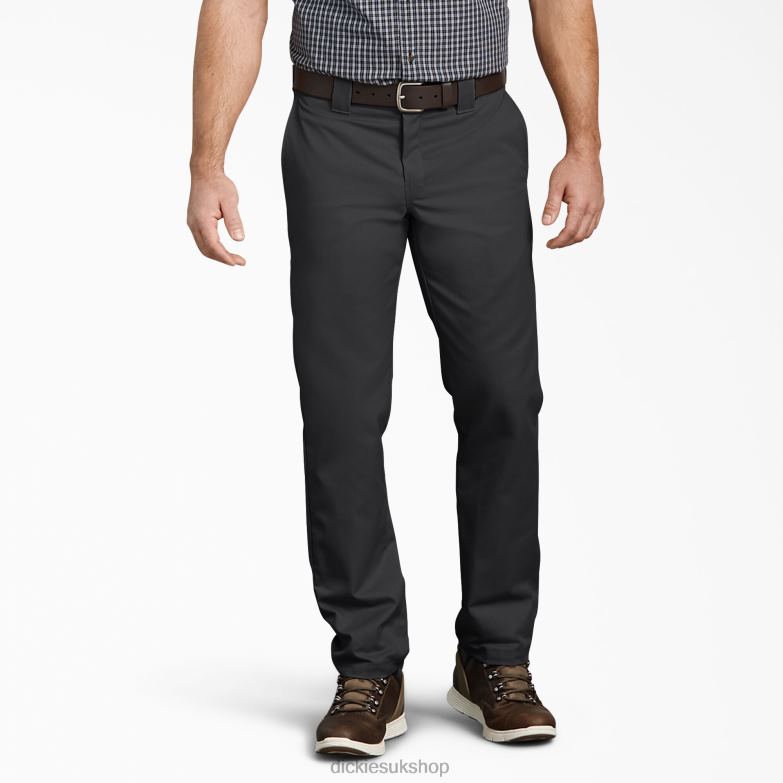 Slim Fit Tapered Leg Multi-Use Pocket Work Pants Men Dickies Black (BK) 88T84108 Work Apparel