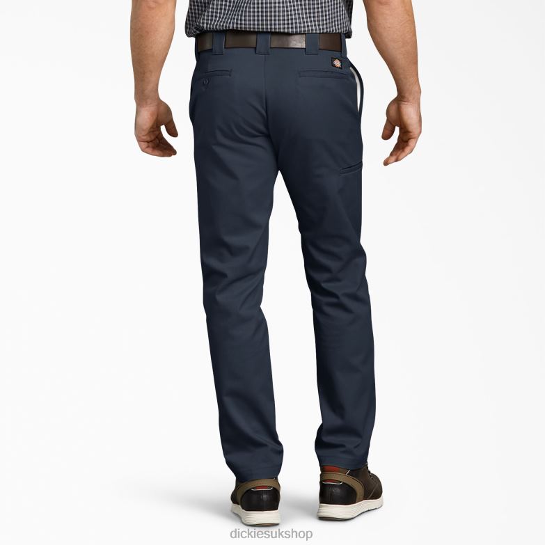 Slim Fit Tapered Leg Multi-Use Pocket Work Pants Men Dickies Dark Navy (DN) 88T84109 Work Apparel