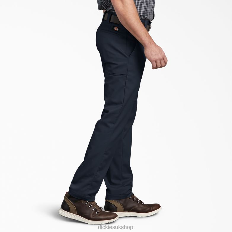Slim Fit Tapered Leg Multi-Use Pocket Work Pants Men Dickies Dark Navy (DN) 88T84109 Work Apparel