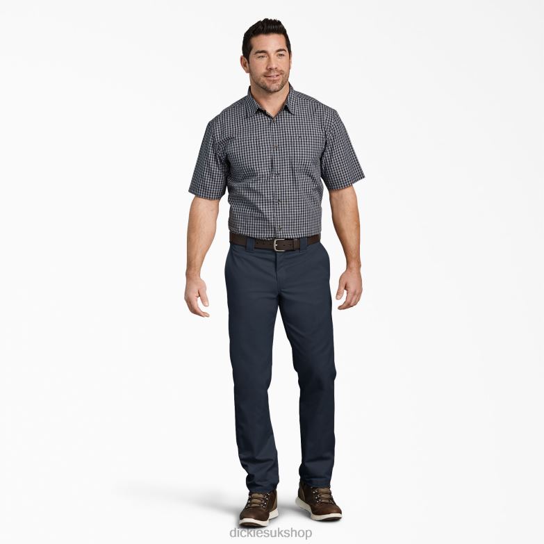 Slim Fit Tapered Leg Multi-Use Pocket Work Pants Men Dickies Dark Navy (DN) 88T84109 Work Apparel