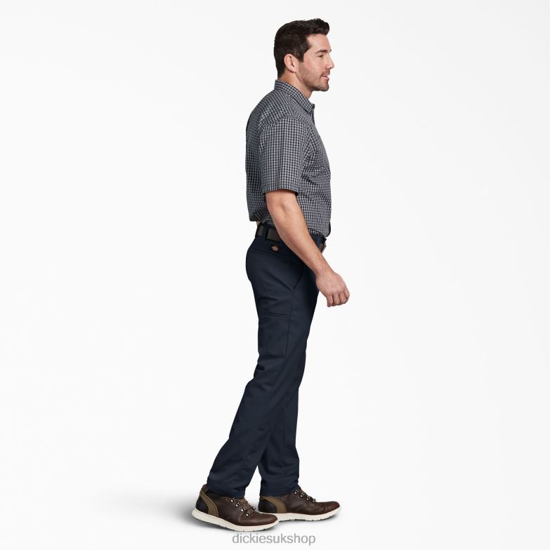 Slim Fit Tapered Leg Multi-Use Pocket Work Pants Men Dickies Dark Navy (DN) 88T84109 Work Apparel