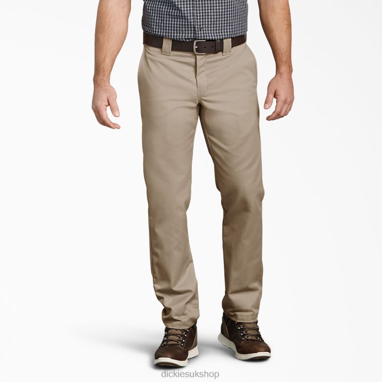 Slim Fit Tapered Leg Multi-Use Pocket Work Pants Men Dickies Desert Sand (DS) 88T84110 Work Apparel