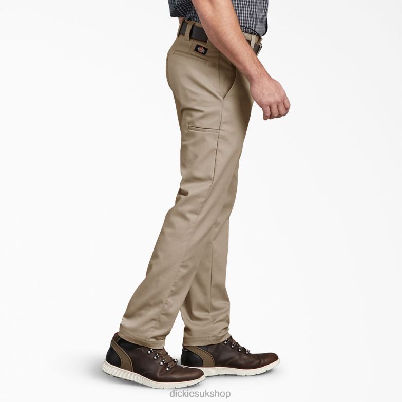 Slim Fit Tapered Leg Multi-Use Pocket Work Pants Men Dickies Desert Sand (DS) 88T84110 Work Apparel