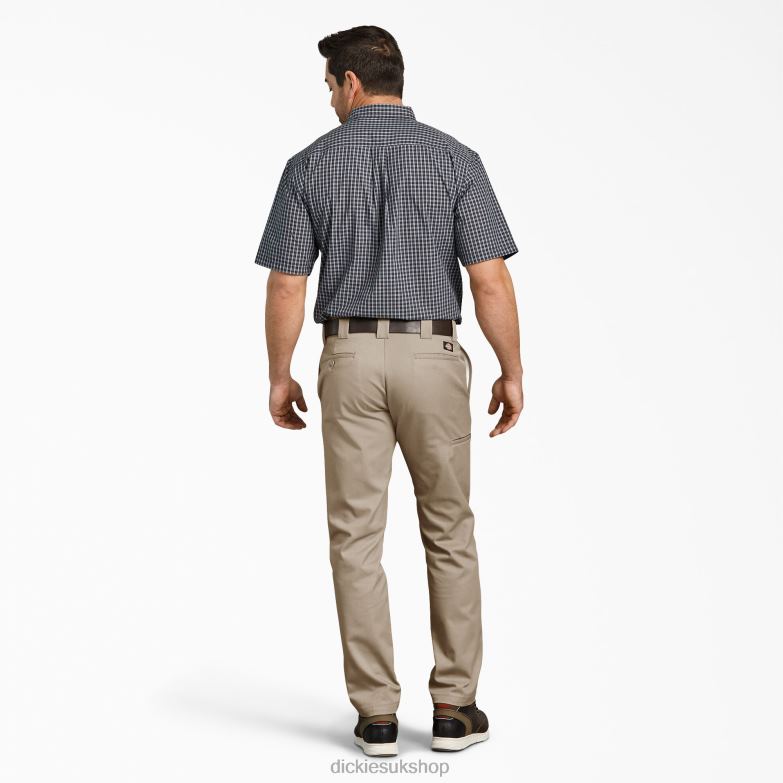 Slim Fit Tapered Leg Multi-Use Pocket Work Pants Men Dickies Desert Sand (DS) 88T84110 Work Apparel