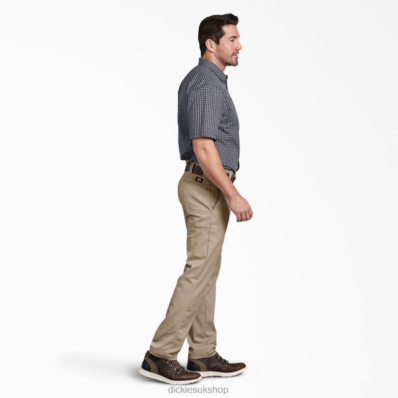 Slim Fit Tapered Leg Multi-Use Pocket Work Pants Men Dickies Desert Sand (DS) 88T84110 Work Apparel