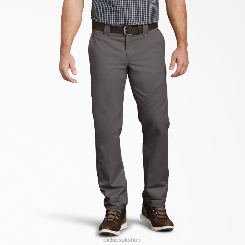 Slim Fit Tapered Leg Multi-Use Pocket Work Pants Men Dickies Gravel Gray (VG) 88T84112 Work Apparel