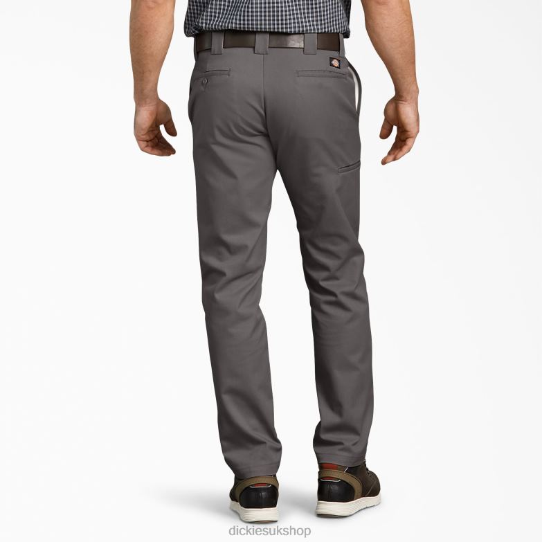 Slim Fit Tapered Leg Multi-Use Pocket Work Pants Men Dickies Gravel Gray (VG) 88T84112 Work Apparel