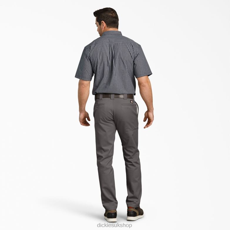 Slim Fit Tapered Leg Multi-Use Pocket Work Pants Men Dickies Gravel Gray (VG) 88T84112 Work Apparel