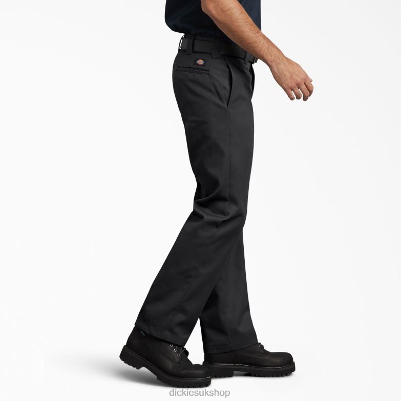 Slim Fit Work Pants Men Dickies Black (BK) 88T84113 Work Apparel
