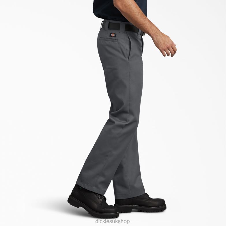 Slim Fit Work Pants Men Dickies Charcoal Gray (CH) 88T84114 Work Apparel