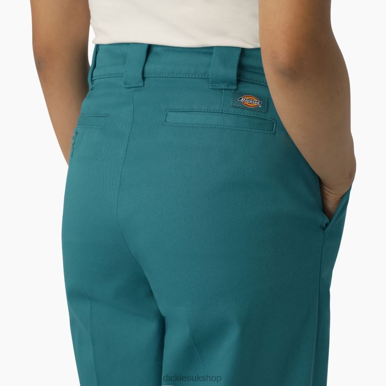 Stonewashed Wide Leg Work Pants Women Dickies Regular 88T841748 Work Apparel