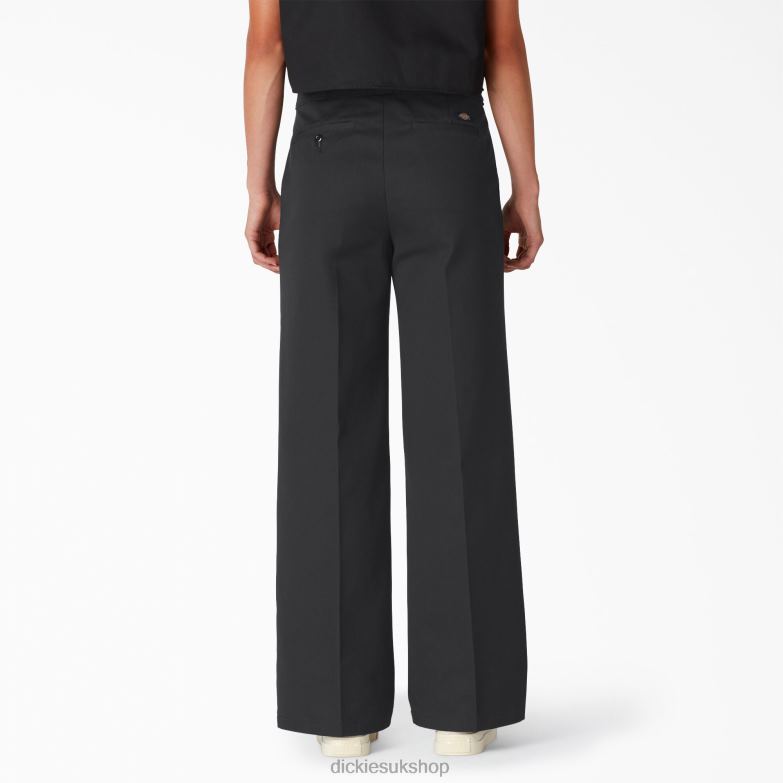 Stonewashed Wide Leg Work Pants Women Dickies Regular 88T841751 Work Apparel