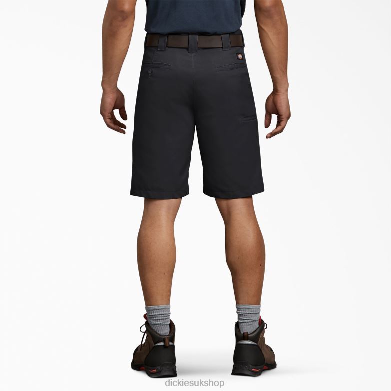 Regular Fit Work Shorts 11\" Men Dickies Black (BK) 88T84413 Work Apparel