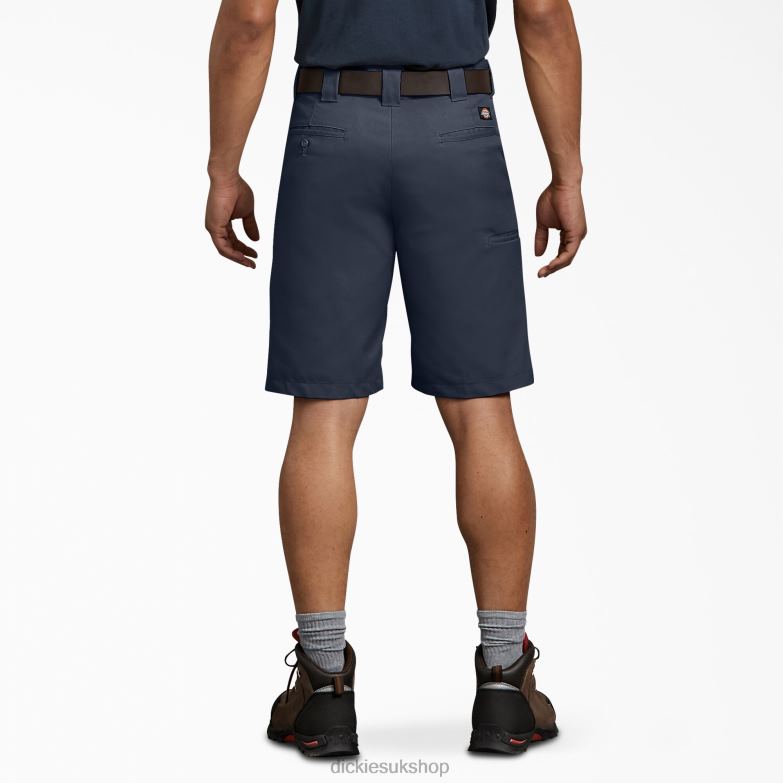 Regular Fit Work Shorts 11\" Men Dickies Dark Navy (DN) 88T84414 Work Apparel