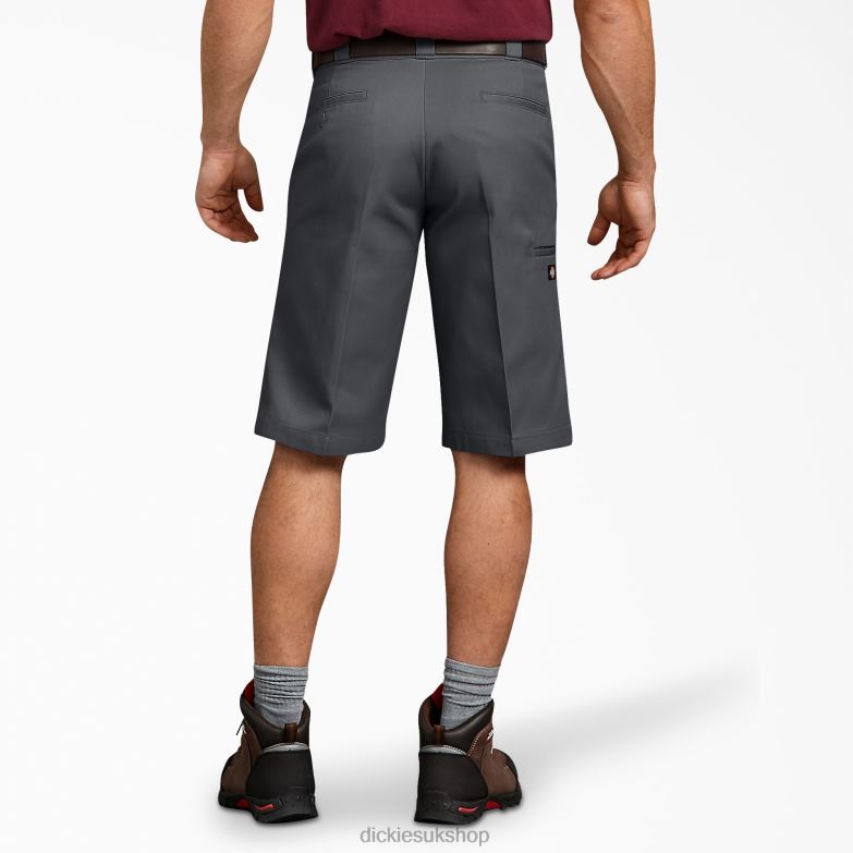 Relaxed Fit Multi-Use Pocket Work Shorts 13\" Men Dickies Charcoal Gray (CH) 88T84372 Work Apparel