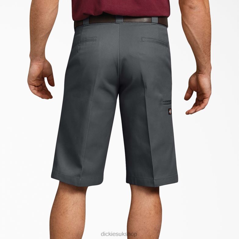 Relaxed Fit Multi-Use Pocket Work Shorts 13\" Men Dickies Charcoal Gray (CH) 88T84372 Work Apparel