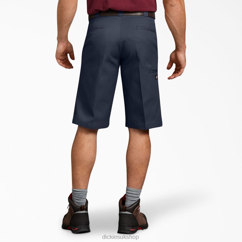 Relaxed Fit Multi-Use Pocket Work Shorts 13\" Men Dickies Dark Navy (DN) 88T84373 Work Apparel