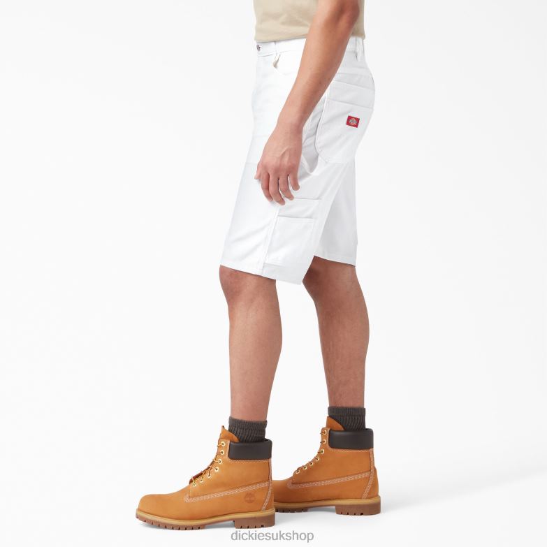 Relaxed Fit Utility Painter\'s Shorts 11\" Men Dickies White (WH) 88T84453 Work Apparel