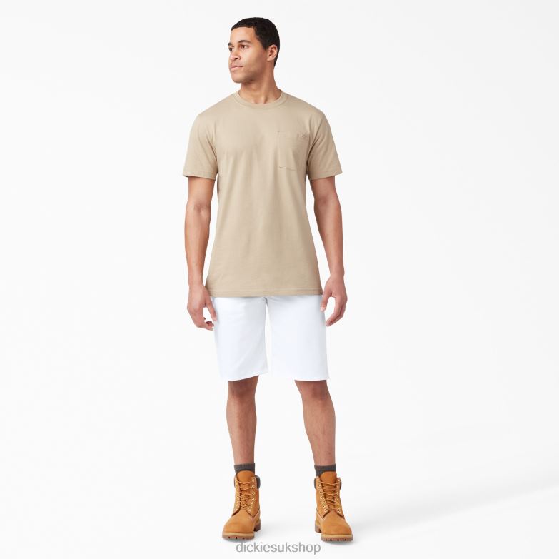Relaxed Fit Utility Painter\'s Shorts 11\" Men Dickies White (WH) 88T84453 Work Apparel