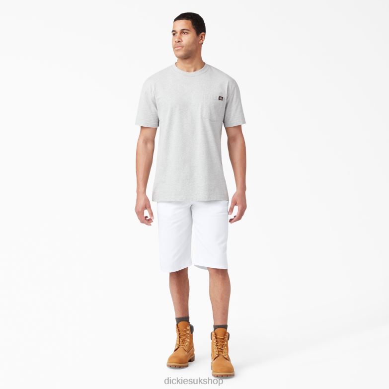 Relaxed Fit Utility Painter\'s Shorts 13\" Men Dickies White (WH) 88T84454 Work Apparel