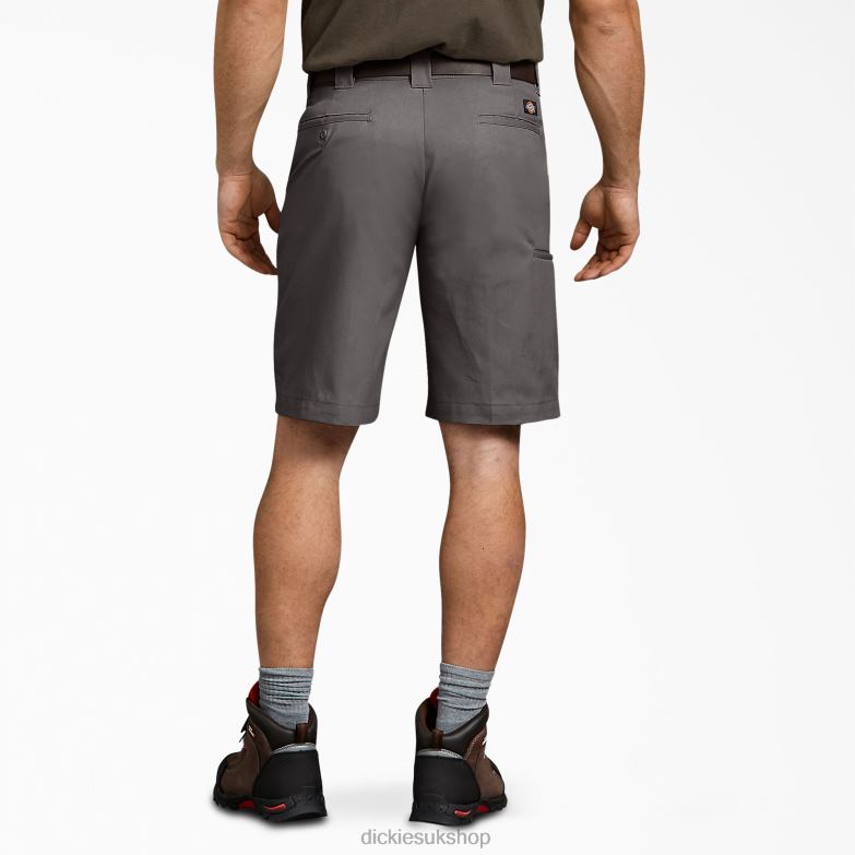 Relaxed Fit Work Shorts 11\" Men Dickies Gravel Gray (VG) 88T84355 Work Apparel