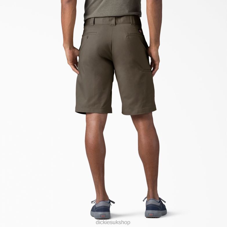 Relaxed Fit Work Shorts 11\" Men Dickies Mushroom (MR1) 88T84354 Work Apparel