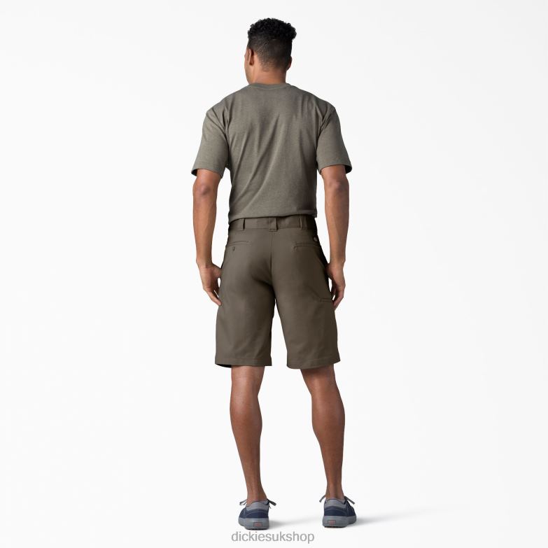 Relaxed Fit Work Shorts 11\" Men Dickies Mushroom (MR1) 88T84354 Work Apparel