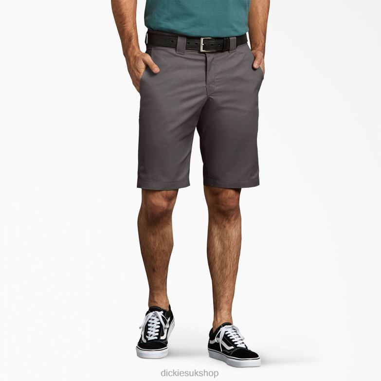 Slim Fit Work Shorts 11" Men Dickies Gravel Gray (VG) 88T84391 Work Apparel