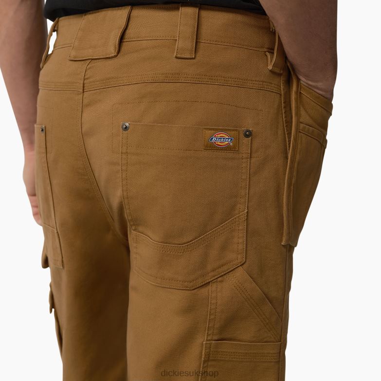 Temp-iQ 365 Tech Duck Shorts 11\" Men Dickies Rinsed Brown Duck (RBD) 88T84483 Work Apparel