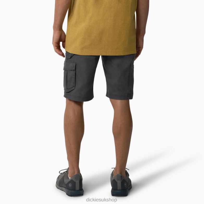 Temp-iQ 365 Tech Duck Shorts 11\" Men Dickies Rinsed Slate (RSL) 88T84484 Work Apparel