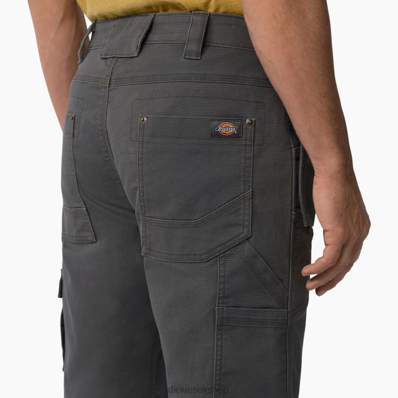 Temp-iQ 365 Tech Duck Shorts 11\" Men Dickies Rinsed Slate (RSL) 88T84484 Work Apparel