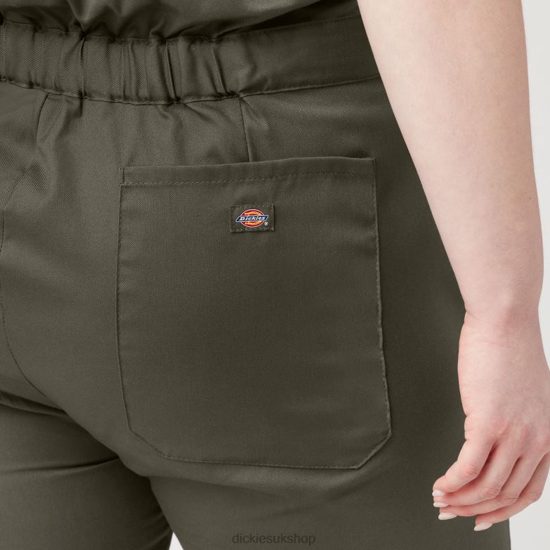 Plus FLEX Cooling Short Sleeve Coveralls Women Dickies Moss Green (MS) 88T841553 Work Apparel