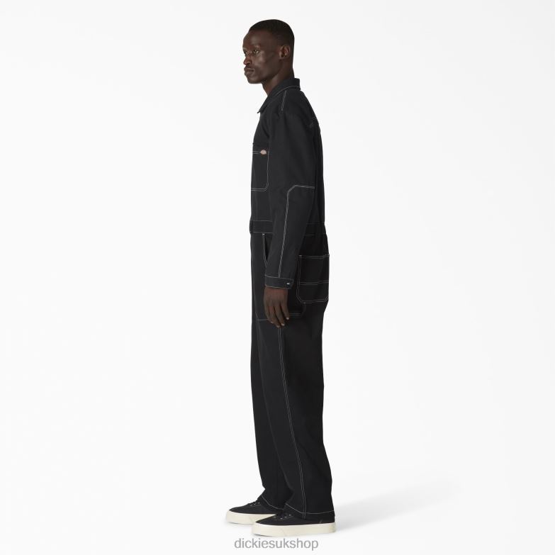 Reworked Long Sleeve Coveralls Men Dickies Regular 88T841444 Work Apparel