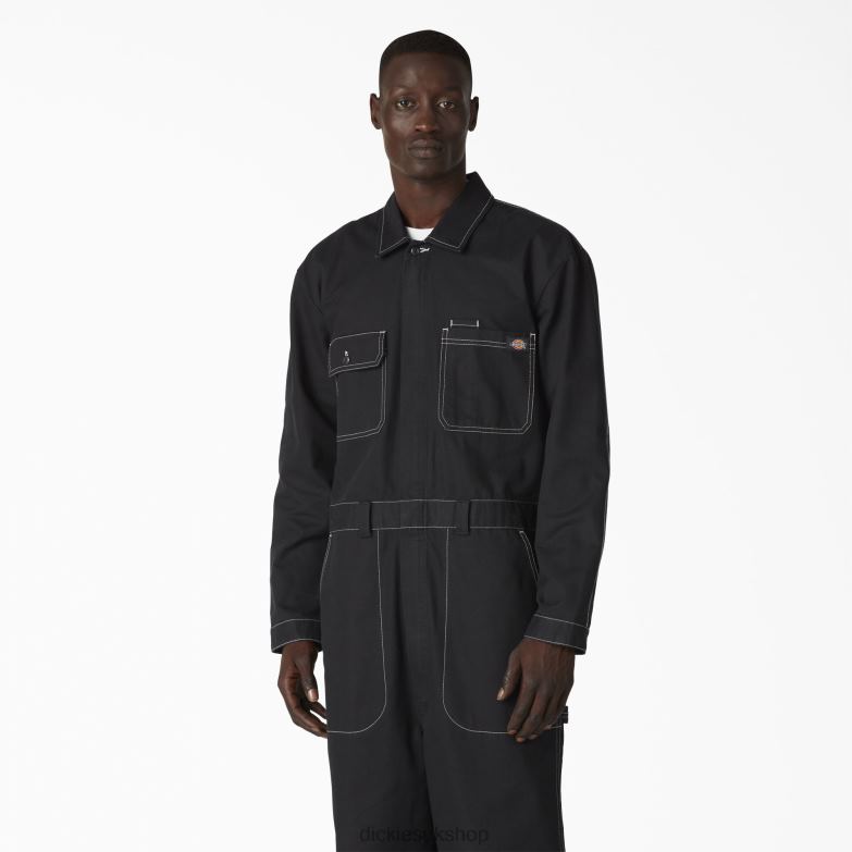 Reworked Long Sleeve Coveralls Men Dickies Regular 88T841444 Work Apparel