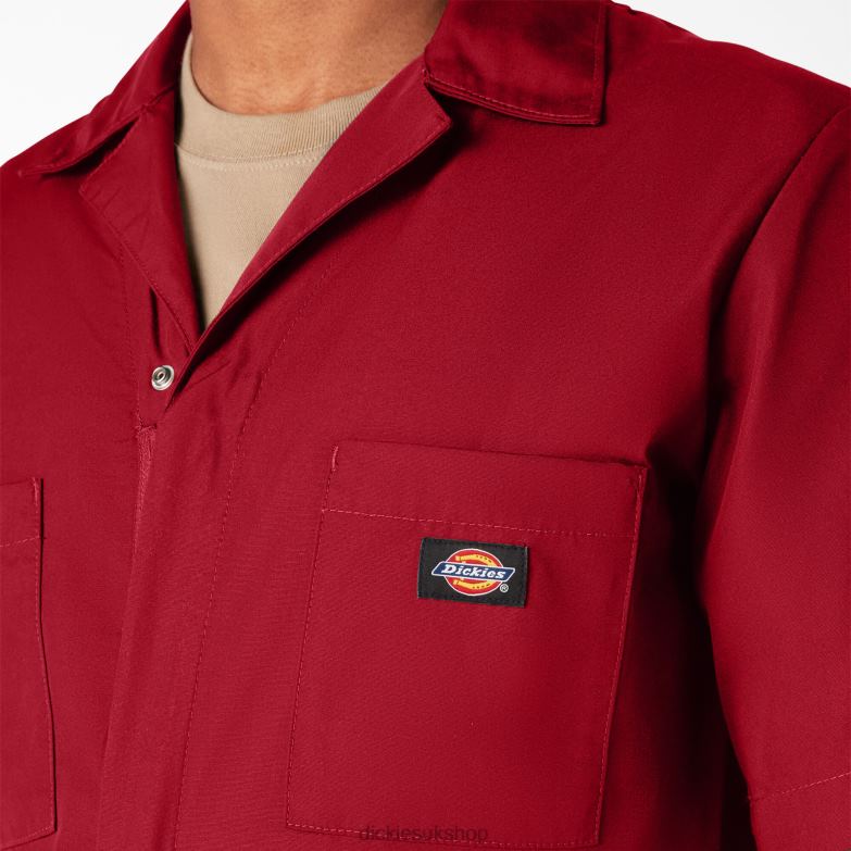 Short Sleeve Coveralls Men Dickies Short 88T84329 Work Apparel