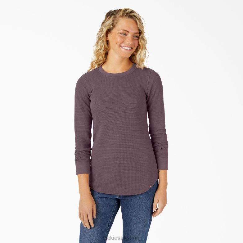 Long Sleeve Thermal Shirt Women Dickies Dusty Violet (SSD) 88T842051 Work Apparel