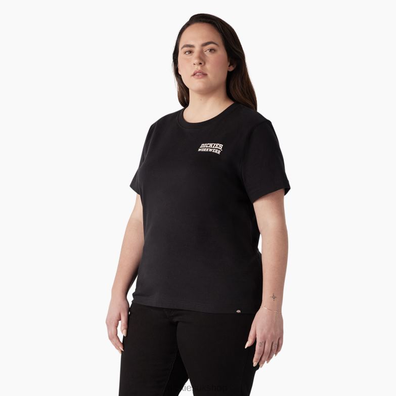 Plus Heavyweight Workwear Graphic T-Shirt Women Dickies Black (KBK) 88T842190 Work Apparel